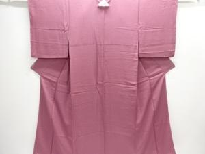 未使用品　氷割れ模様織り出し一つ紋色無地着物